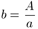 Flächeninhalt Rechteck Formel: Seite b berechnen