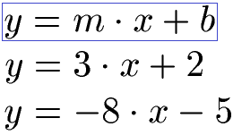Funktion linear Gleichung mit Beispiele