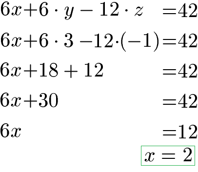 Gauß-Verfahren / Gauß-Algorithmus Beispiel 1h