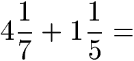 Gemischte Brüche Addition Beispiel 1