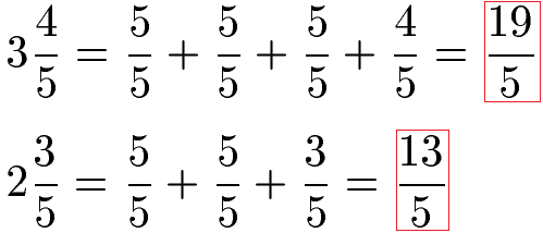 Gemischte Brüche Beispiel 2 Subtraktion Grafik 2