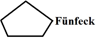Geometrische Formen Fünfeck