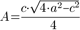 Gleichschenkliges Dreieck Flächeninhalt Formel