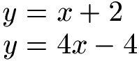 Gleichsetzungsverfahren lineare Gleichungssysteme Einleitung