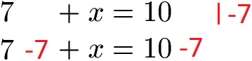 Gleichung umstellen Beispiel 1 Lösung 1