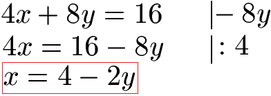 Gleichung zwei Variablen Beispiel 1 Teil 1