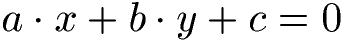 Lineare Gleichung zwei Variablen allgemein