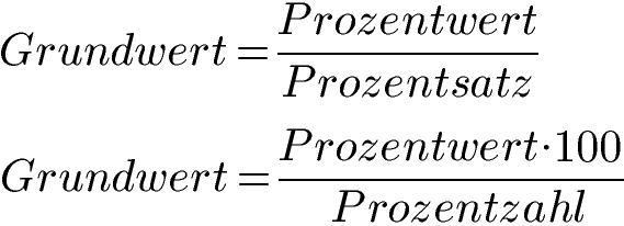Grundwert Formel 2