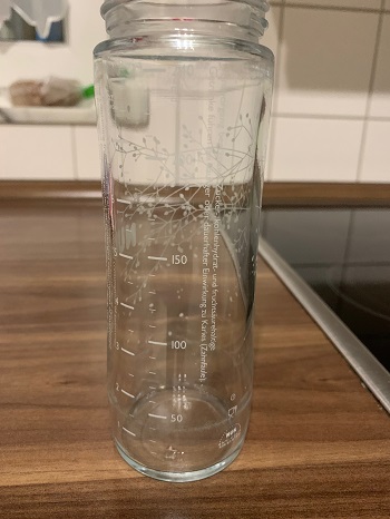 Hohlmaß Trinkflasche mit Skala