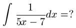 Integration durch Substitution Aufgabe 1