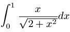 Integration durch Substitution Aufgabe 3