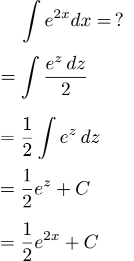 Integration durch Substitution E-Funktion Beispiel 1 Lösung Teil 2