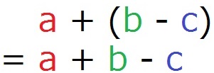 Klammer Addition allgemein mit Variablen