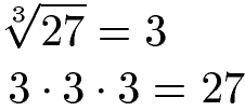 Kubikwurzel Beispiel 1