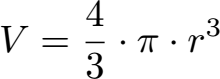 Kugel Volumen Formel