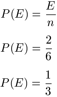 Laplace-Experiment Beispiel 1 Lösung mit Formel
