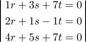 Lineare Abhängigkeit 3 Vektoren Beispiel 1 Lösung LGS
