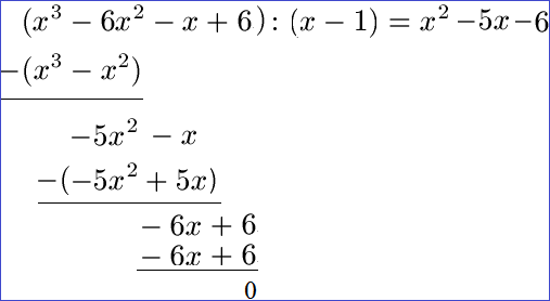 Linearfaktorzerlegung Beispiel 2 Polynomdivision bei ganzrationaler Funktion