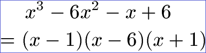 Linearfaktorzerlegung Beispiel 2 Lösung Kubische Funktion / Gleichung