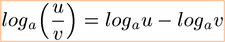 Logarithmus Formel Division Bruch