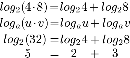 Logarithmusregel Multiplikation / Produkt Beispiel