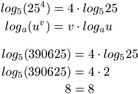 Logarithmusregel Potenz Beispiel