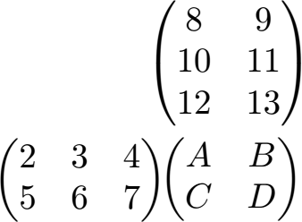 Matrix mal Matrix Beispiel 1 Lösung