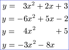 Mitternachtsformel Quadratische Gleichung / Funktion Beispiele