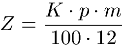 Monatszinsen Formel
