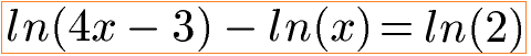 Natürlicher Logarithmus Beispiel 1 Aufgabe