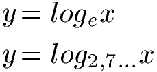 Natürlicher Logarithmus Gleichung