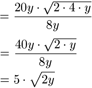 Nenner rational machen Beispiel 1 Lösung Teil 2