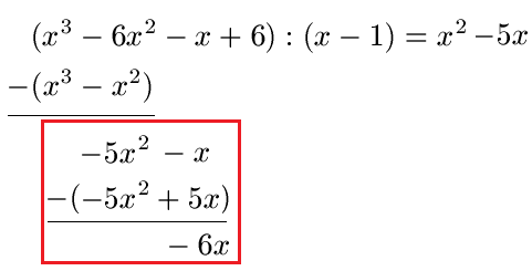 Nullstellen berechnen Polynomdivision Beispiel 1 Teil 9