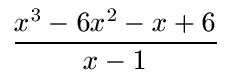 Nullstellen berechnen: Polynomdivision Beispiel 1