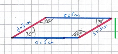 Parallelogramm Beispiel 2e