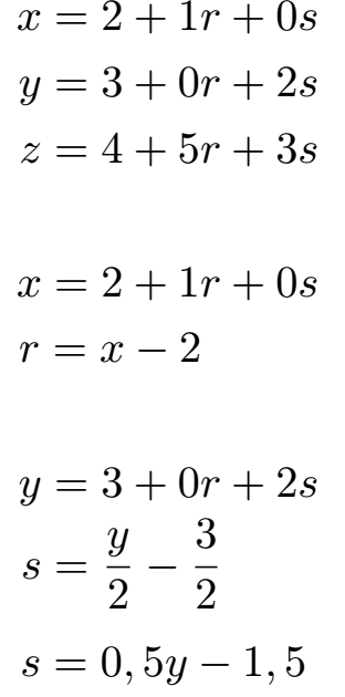 Parameterform in Achsenabschnittsform Beispiel 1 Lösung Teil 1