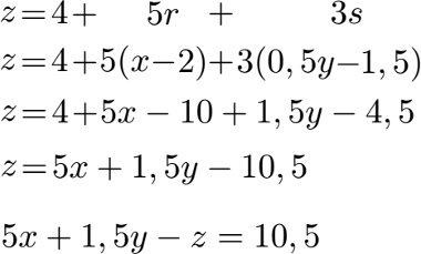 Parametergleichung in Achsenabschnittsform Beispiel 1 Lösung Teil 2