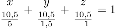 Parametergleichung in Achsenabschnittsform Beispiel 1 Lösung Teil 4