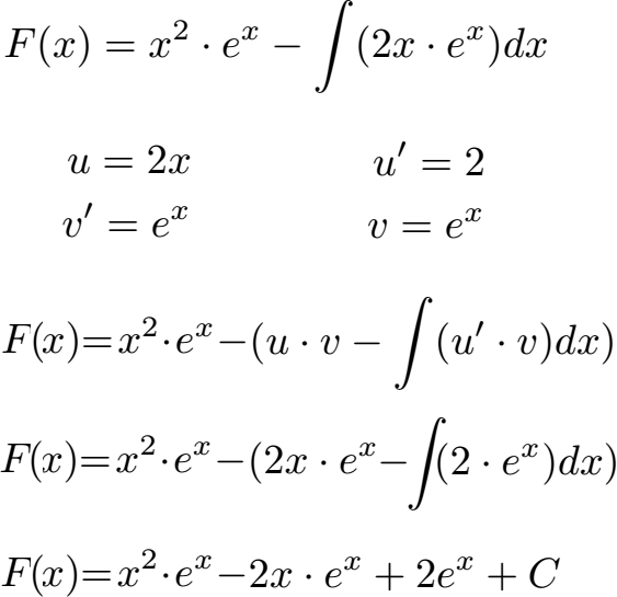 Mehrfache / Doppelte partielle Integration Beispiel 2 