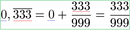 Periodische Dezimalzahlen Beispiel 4