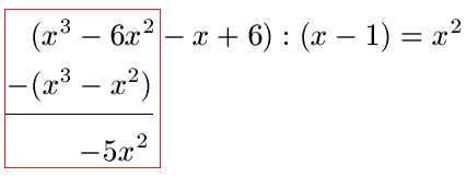  Polynomdivision Beispiel 1 Bild 5