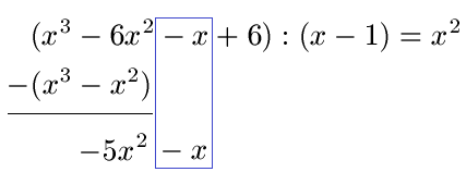  Polynomdivision Beispiel 1 Bild 6