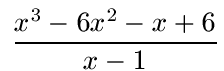  Polynomdivision Beispiel 1