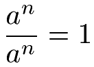 Potenzen dividieren mit gleicher Basis und gleichem Exponenten