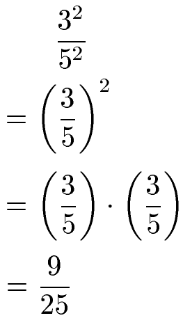 Potenzen dividieren mit unterschiedlicher Basis und gleichem Exponenten Beispiel