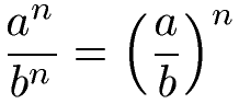 Potenzen dividieren mit unterschiedlicher Basis und gleichem Exponenten