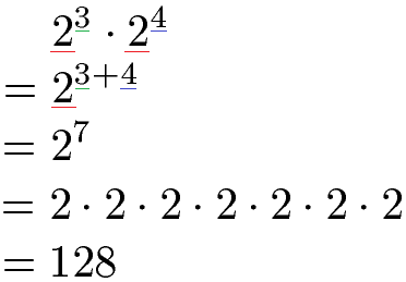 Potenzen multiplizieren gleiche Basis mit Zahlen