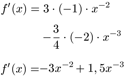 Potenzregel Beispiel 4 Ableitung