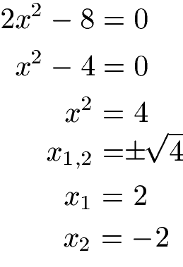 PQ-Formel ohne p Beispiel 1 kurz