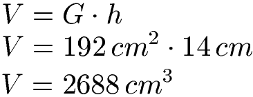 Prisma Beispiel 2 Volumen